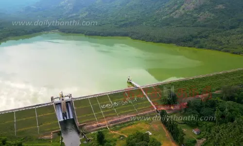 தொடர் மழையால் நிரம்பி வழியும் மருதாநதி அணை தொடர் மழையால் நிரம்பி வழியும் மருதாநதி அணை