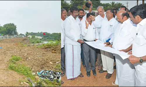 சென்னை-திருத்தணி-ரேணிகுண்டா சாலையில் 6 வழி ரெயில்வே மேம்பாலம் -அமைச்சர் ஆய்வு சென்னை-திருத்தணி-ரேணிகுண்டா சாலையில் 6 வழி ரெயில்வே மேம்பாலம் -அமைச்சர் ஆய்வு