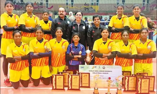 கேலோ இந்தியா கைப்பந்து: தமிழக பெண்கள் அணி சாம்பியன் கேலோ இந்தியா கைப்பந்து: தமிழக பெண்கள் அணி சாம்பியன்