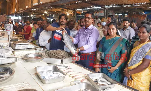 புதிய மீன் மார்க்கெட் அருகே உள்ள தடுப்பு சுவர் அகற்றப்படும் புதிய மீன் மார்க்கெட் அருகே உள்ள தடுப்பு சுவர் அகற்றப்படும்