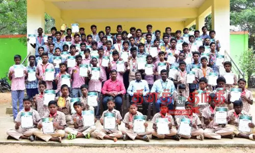 பாணாவரம் பள்ளி மாணவர்கள் 64 பதக்கங்கள் பெற்று சாதனை