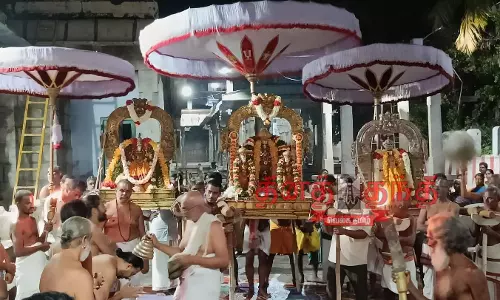 லட்சுமி நரசிம்மர் கோவிலில் தங்க கேடயத்தில் சாமி வீதி உலா லட்சுமி நரசிம்மர் கோவிலில் தங்க கேடயத்தில் சாமி வீதி உலா