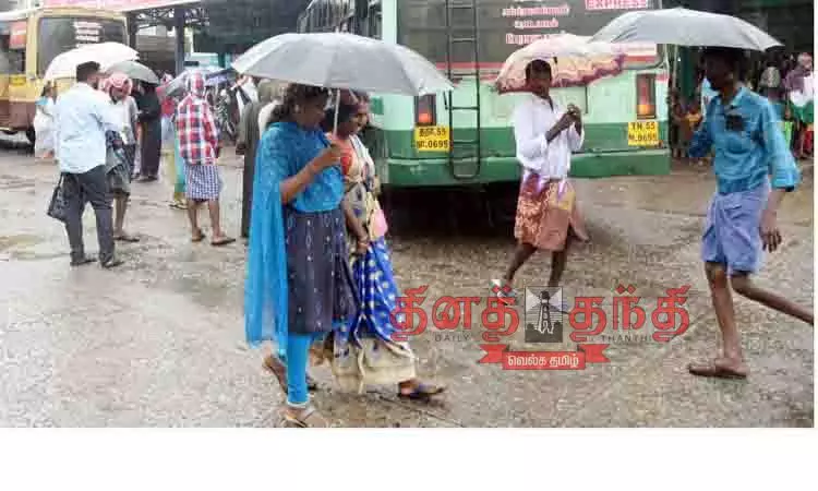 புதுக்கோட்டையில் பலத்த மழை புதுக்கோட்டையில் பலத்த மழை