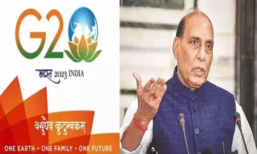 ஜி-20 அமைப்பின் சின்னத்தில் தாமரை ஏன்? - மத்திய மந்திரி ராஜ்நாத் சிங் விளக்கம் ஜி-20 அமைப்பின் சின்னத்தில் தாமரை ஏன்? - மத்திய மந்திரி ராஜ்நாத் சிங் விளக்கம்