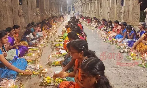 திருவட்டார் ஆதிகேசவ பெருமாள் கோவிலில் திருவிளக்கு பூஜை திருவட்டார் ஆதிகேசவ பெருமாள் கோவிலில் திருவிளக்கு பூஜை