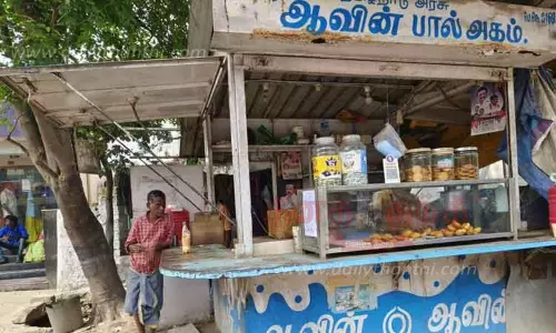 ஆவின் பாலகத்துக்கு நெடுஞ்சாலைத்துறை நோட்டீஸ்