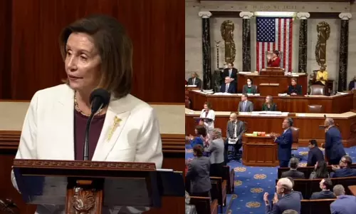 மக்களுக்காக பேசுவதை விட பெரிய மரியாதை எதுவுமில்லை -அமெரிக்க சபாநாயகர் பதவியில் இருந்து நான்சி பெலோசி விலகல்! மக்களுக்காக பேசுவதை விட பெரிய மரியாதை எதுவுமில்லை -அமெரிக்க சபாநாயகர் பதவியில் இருந்து நான்சி பெலோசி விலகல்!