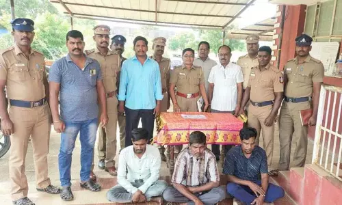 திண்டிவனம் பகுதியில்    கைவரிசை காட்டிய 3 கொள்ளையர்கள் கைது    36 பவுன் நகை பறிமுதல்