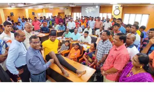 தமிழ்நாடு விளையாட்டு மேம்பாட்டு ஆணையம் சார்பாக விளையாட்டில் ஏற்படும் காயங்களை சரி செய்ய முதலுதவி பயிற்சி