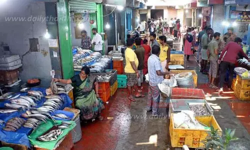 வரத்து அதிகரிப்பால் மீன் விலை குறைந்தது