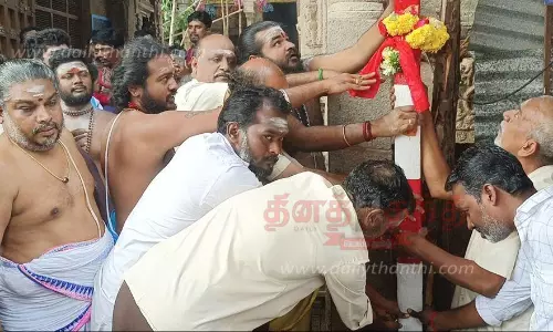 கார்த்திகை கடைஞாயிறு விழா பந்தக்கால் முகூர்த்தம்