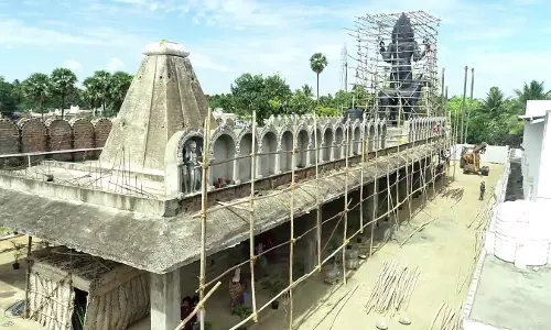 அறச்சலூர் அருகே ராட்டை சுற்றிபாளையத்தில்  39 அடி உயர பைரவர் கோவில் கும்பாபிஷேகம்
