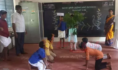 மாணவர்களின் தனித்திறமையை வெளிப்படுத்தும் வகையில்  அரசு பள்ளிகளில் கலை திருவிழா