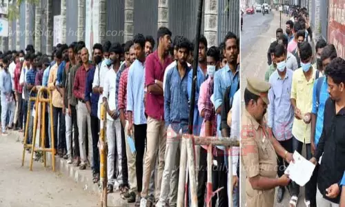 போலீஸ் பணிக்கான எழுத்து தேர்வை 9,091 பேர் எழுதினர்