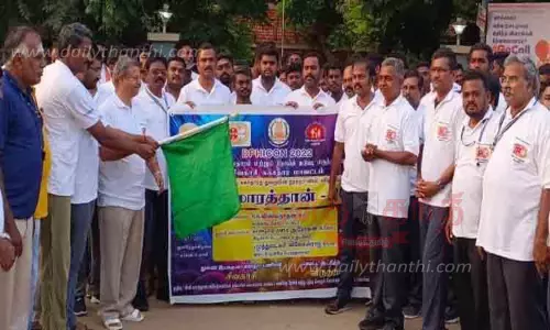 சிவகாசியில் மினி மாரத்தான் போட்டி