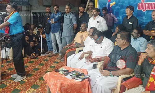 சனாதனத்தை வேரறுக்க பெரியார், அம்பேத்கர் இயக்கங்கள் ஒருங்கிணைய வேண்டும்-தொல்.திருமாவளவன் பேச்சு சனாதனத்தை வேரறுக்க பெரியார், அம்பேத்கர் இயக்கங்கள் ஒருங்கிணைய வேண்டும்-தொல்.திருமாவளவன் பேச்சு