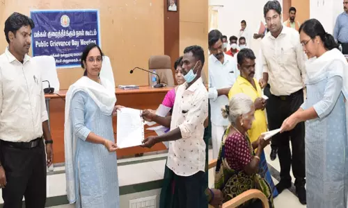 காஞ்சீபுரத்தில் பொதுமக்கள் குறை தீர்க்கும் நாள் கூட்டம் காஞ்சீபுரத்தில் பொதுமக்கள் குறை தீர்க்கும் நாள் கூட்டம்