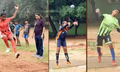 ஈரோடு வ.உ.சி. மைதானத்தில் அரசு விளையாட்டு விடுதிக்கு  மாணவ- மாணவிகள் தேர்வு