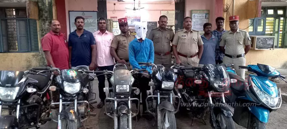 பொழுதுபோக்குக்காக மோட்டார் சைக்கிள்களை திருடியவர் கைது பொழுதுபோக்குக்காக மோட்டார் சைக்கிள்களை திருடியவர் கைது