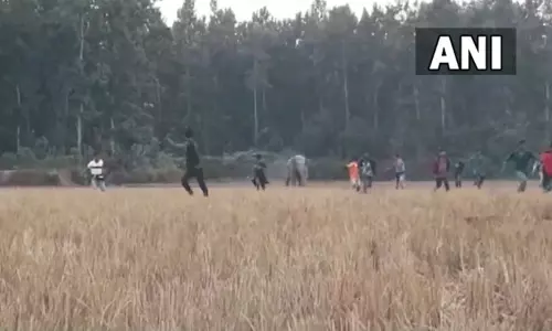 வலசை போன யானை கூட்டம்; துரத்த சென்ற கும்பலை ஓட, ஓட விரட்டிய ஒற்றை காட்டு யானை: வைரலான வீடியோ வலசை போன யானை கூட்டம்; துரத்த சென்ற கும்பலை ஓட, ஓட விரட்டிய ஒற்றை காட்டு யானை: வைரலான வீடியோ