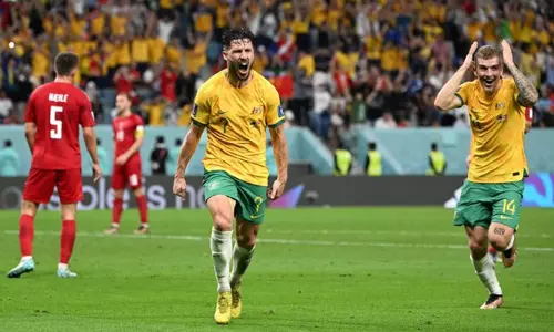 உலகக்கோப்பை கால்பந்து : டென்மார்க்கை வீழ்த்தி ஆஸ்திரேலியா அணி வெற்றி
