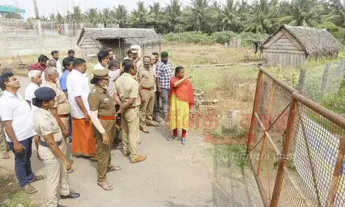 குடிநீர் குழாய் பதிக்க எதிர்ப்பு