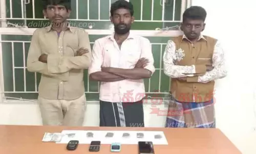 கஞ்சா வைத்திருந்த 3 பேர் கைது கஞ்சா வைத்திருந்த 3 பேர் கைது