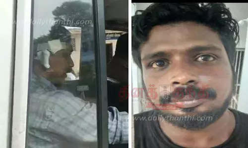கைது செய்ய வந்த சப்-இன்ஸ்பெக்டர் மீது கொலை வெறி தாக்குதல் நடத்திய ஆசாமி