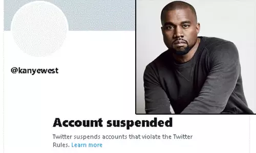 பிரபல பாடகர் கன்யே வெஸ்ட் டுவிட்டர் கணக்கு முடக்கப்பட்டதால் ரசிகர்கள் அதிர்ச்சி..! எலான் மஸ்க் விளக்கம் பிரபல பாடகர் கன்யே வெஸ்ட் டுவிட்டர் கணக்கு முடக்கப்பட்டதால் ரசிகர்கள் அதிர்ச்சி..! எலான் மஸ்க் விளக்கம்