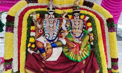 மல்லிகார்ஜூன சாமி கோவிலில் திருக்கல்யாண உற்சவம் மல்லிகார்ஜூன சாமி கோவிலில் திருக்கல்யாண உற்சவம்