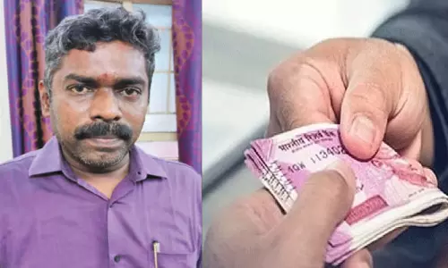 தாம்பரம் துணை கமிஷனர் அலுவலகத்தில் புகார் கொடுக்க வந்தவரிடம் லஞ்சம் வாங்கிய அதிகாரி கைது