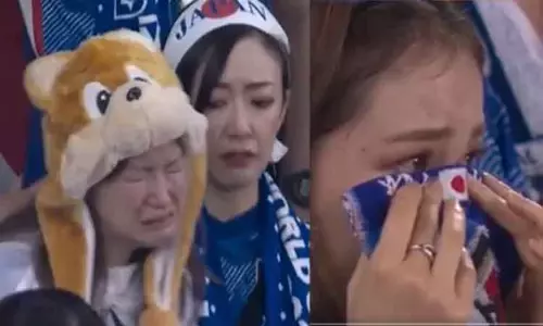 தோல்வியால் மனம் உடைந்து கண்ணீர் விட்ட ஜப்பான் வீரர்கள், ரசிகர்கள் - வீடியோ தோல்வியால் மனம் உடைந்து கண்ணீர் விட்ட ஜப்பான் வீரர்கள், ரசிகர்கள் - வீடியோ