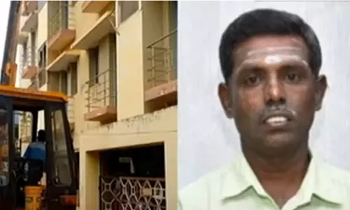 பலத்த காற்றால் பெயர்ந்து விழுந்த கண்ணாடி - சிலிண்டர் டெலிவரி செய்த தொழிலாளி பலி...!