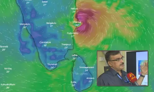 புயல் முழுமையாக கரையைக் கடக்க  2 மணி நேரமாகும் - சென்னை வானிலை ஆய்வு மையம்