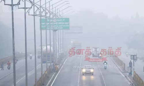 வேலூரில் பனிப்பொழிவு