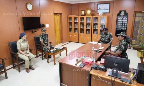 பண்ணாரி அருகே சிறப்பு அதிரடிப்படை முகாமை போலீஸ் டி.ஜி.பி. சைலேந்திரபாபு ஆய்வு பண்ணாரி அருகே சிறப்பு அதிரடிப்படை முகாமை போலீஸ் டி.ஜி.பி. சைலேந்திரபாபு ஆய்வு