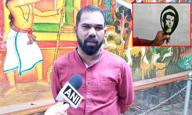 பிபா உலக கோப்பை கால்பந்து வீரர்களை இலையில் வரைந்து அசத்தும் கேரள ஓவியர் பிபா உலக கோப்பை கால்பந்து வீரர்களை இலையில் வரைந்து அசத்தும் கேரள ஓவியர்