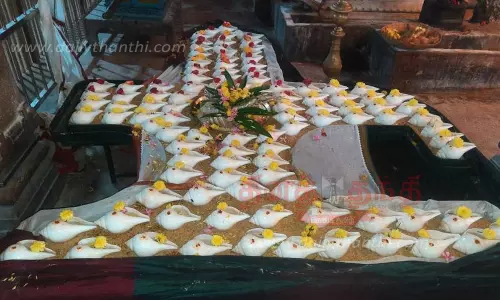 ஆலங்குடி ஆபத்சகாயேஸ்வரர் கோவிலில் 108 சங்காபிஷேகம்