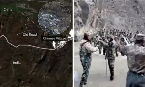 எல்லையில் இந்திய-சீன ராணுவ வீரர்களுக்கு இடையே ஏற்பட்ட மோதல் செயற்கைக்கோள் படம் - வீடியோ