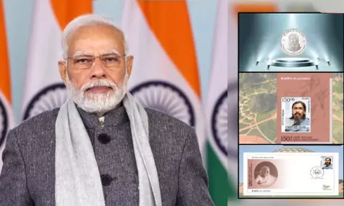 அரவிந்தரின் தபால் தலை மற்றும் நாணயம் - பிரதமர் மோடி வெளியிட்டார்