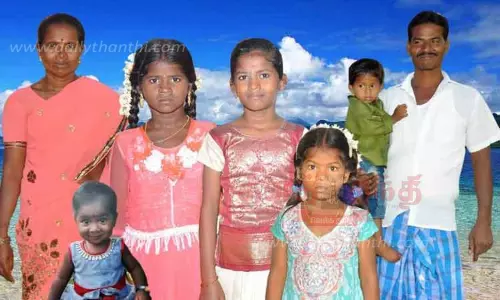 மனைவி, 4 குழந்தைகள் வெட்டிக்கொலை