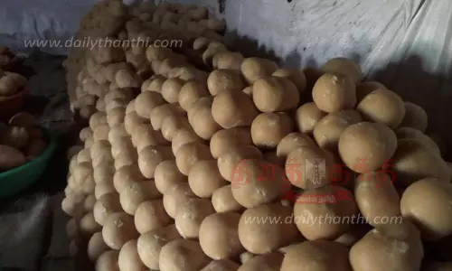 பொங்கல் பண்டிகையை முன்னிட்டு   பிலிக்கல்பாளையத்தில் வெல்லம் தயாரிக்கும் பணி தீவிரம்  தமிழக அரசு கொள்முதல் செய்யாததால் உற்பத்தியாளர்கள் ஏமாற்றம்