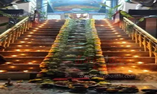 கொடுமுடி அய்யப்பன் கோவிலில் படி பூஜை கொடுமுடி அய்யப்பன் கோவிலில் படி பூஜை