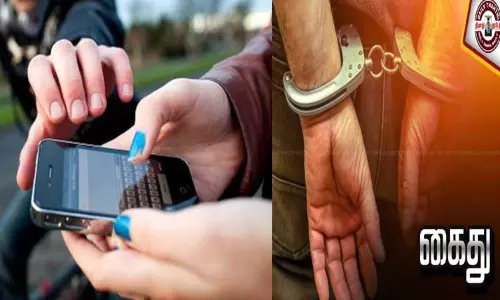 கட்டிடத் தொழிலாளியிடம் செல்போன் பறித்த செல்போன் திருடன், தாம்பரம் போலீஸ் நிலையத்தில் இருந்து தப்பி ஓட்டம் கட்டிடத் தொழிலாளியிடம் செல்போன் பறித்த செல்போன் திருடன், தாம்பரம் போலீஸ் நிலையத்தில் இருந்து தப்பி ஓட்டம்