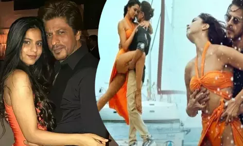 ஷாருக்கான் தனது மகளுடன் இந்த படத்தை பார்க்க வேண்டும் - பதான் படத்திற்கு வலுக்கும் எதிர்ப்பு