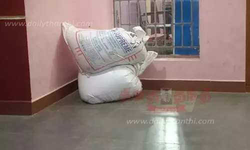 100 கிலோ ரேஷன் அரிசி பறிமுதல் 100 கிலோ ரேஷன் அரிசி பறிமுதல்