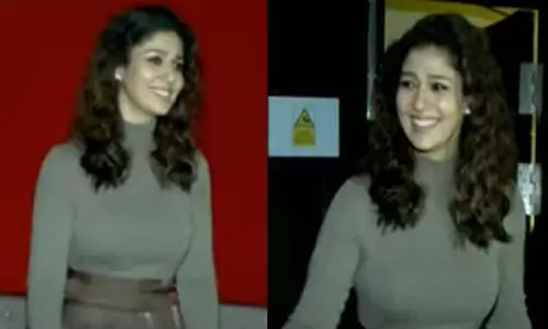 கனெக்ட் திரைப்படத்தின் சிறப்புக் காட்சி - நயன்தாராவை ஆரவாரத்துடன் வரவேற்ற ரசிகர்கள்