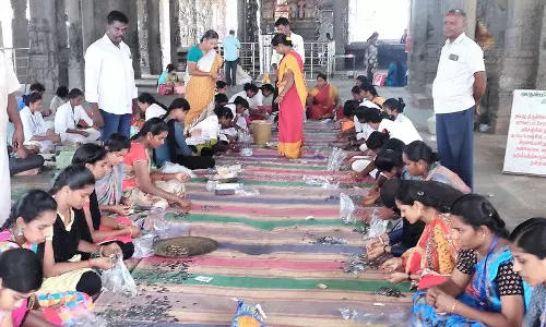 பூவராகசுவாமி கோவில் உண்டியல் திறப்பு பூவராகசுவாமி கோவில் உண்டியல் திறப்பு