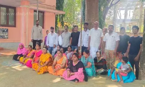 சூளேஸ்வரன்பட்டி பேரூராட்சி அலுவலகம் முற்றுகை