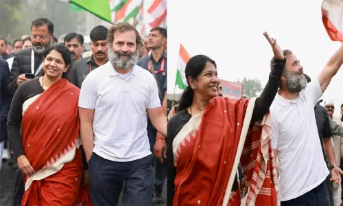 ராகுல் காந்தியின் இந்திய ஒற்றுமை பயணத்தில் திமுக எம்.பி. கனிமொழி பங்கேற்பு!